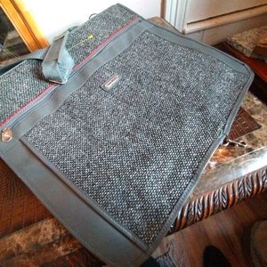 VINTAGE NEW designer Garment Bag John Weitz Tweed